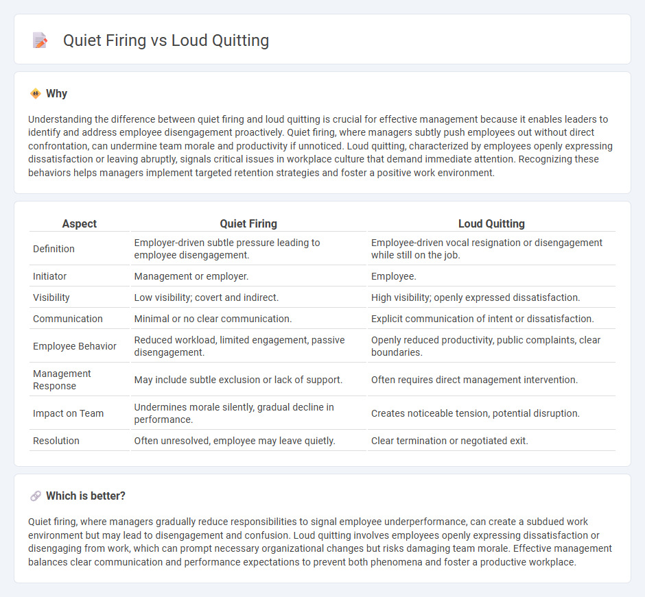 Quiet Firing vs Loud Quitting in Management