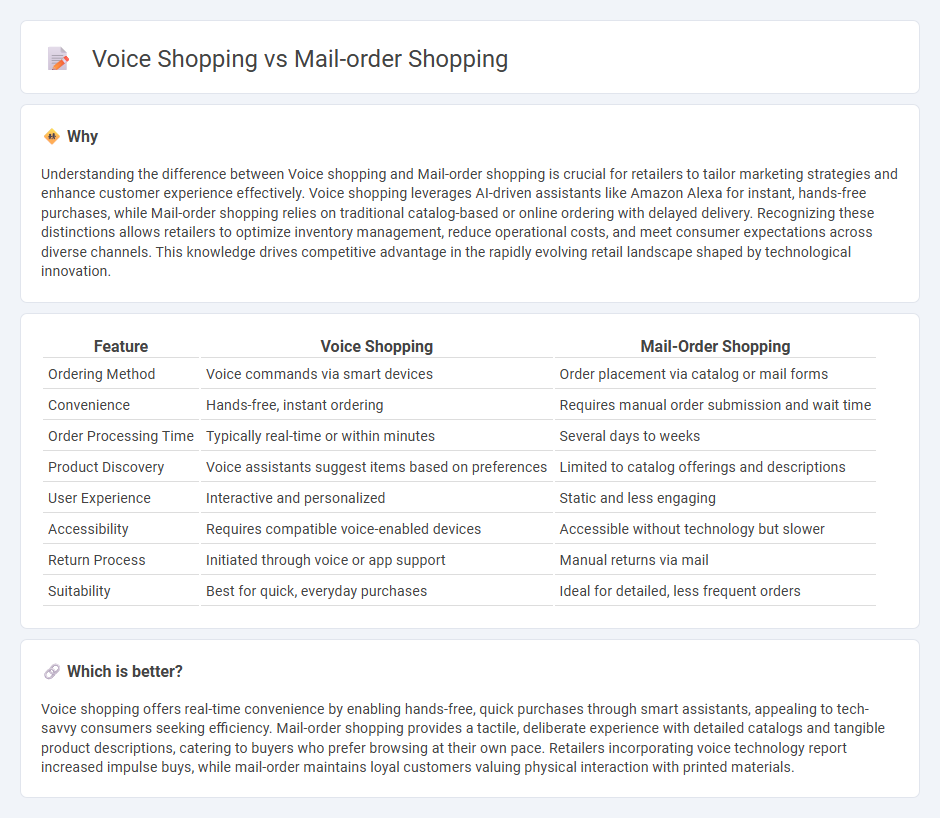 Voice Shopping vs Mail-Order Shopping in Retail