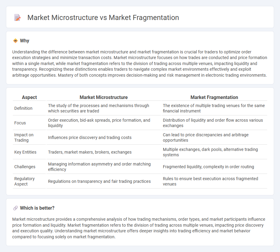 Market Microstructure vs Market Fragmentation in Trading