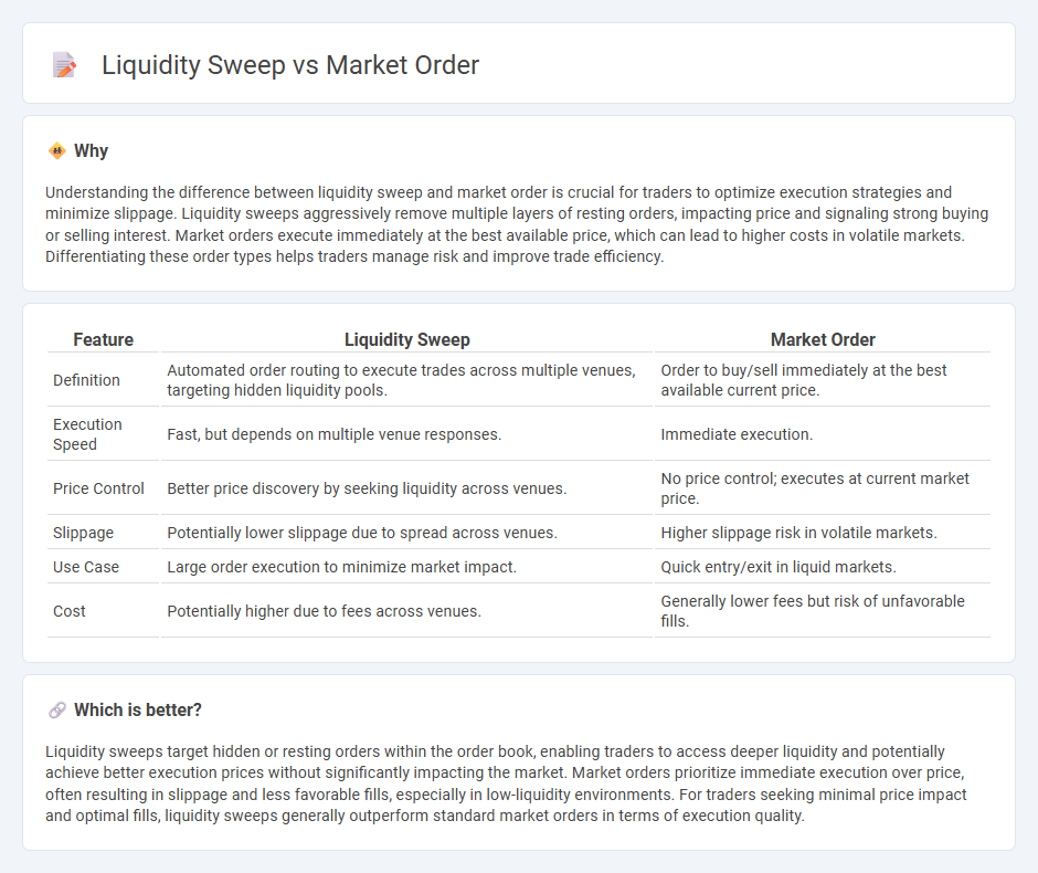 Liquidity Sweep vs Market Order in Trading