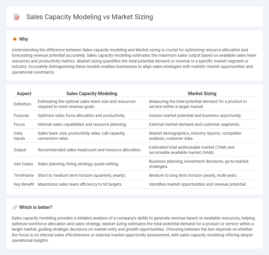 Sales Capacity Modeling vs Market Sizing in Sales