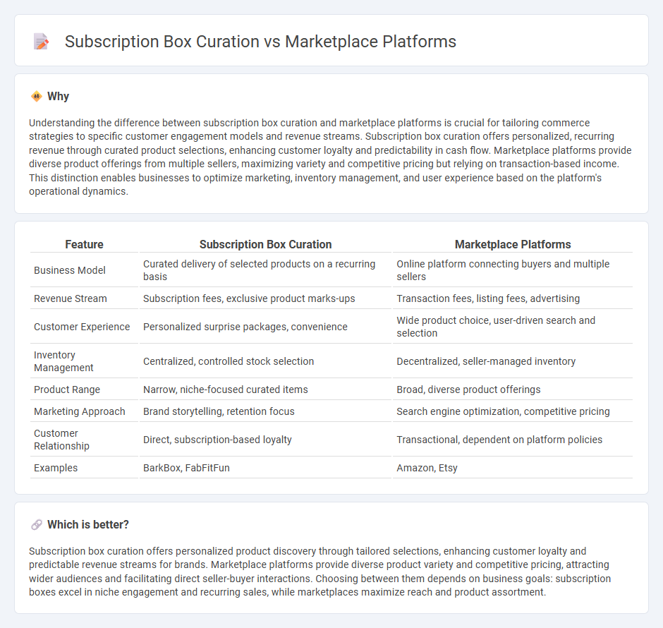 Subscription Box Curation vs Marketplace Platforms in Commerce