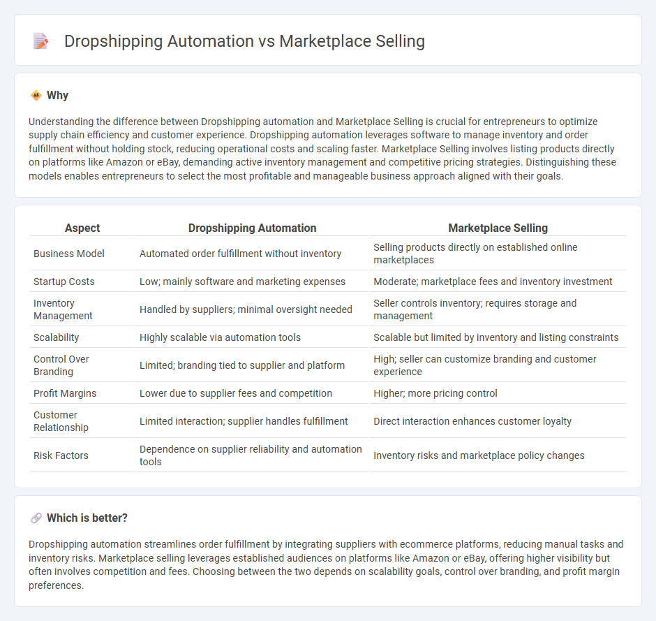 Dropshipping Automation vs Marketplace Selling in Entrepreneurship