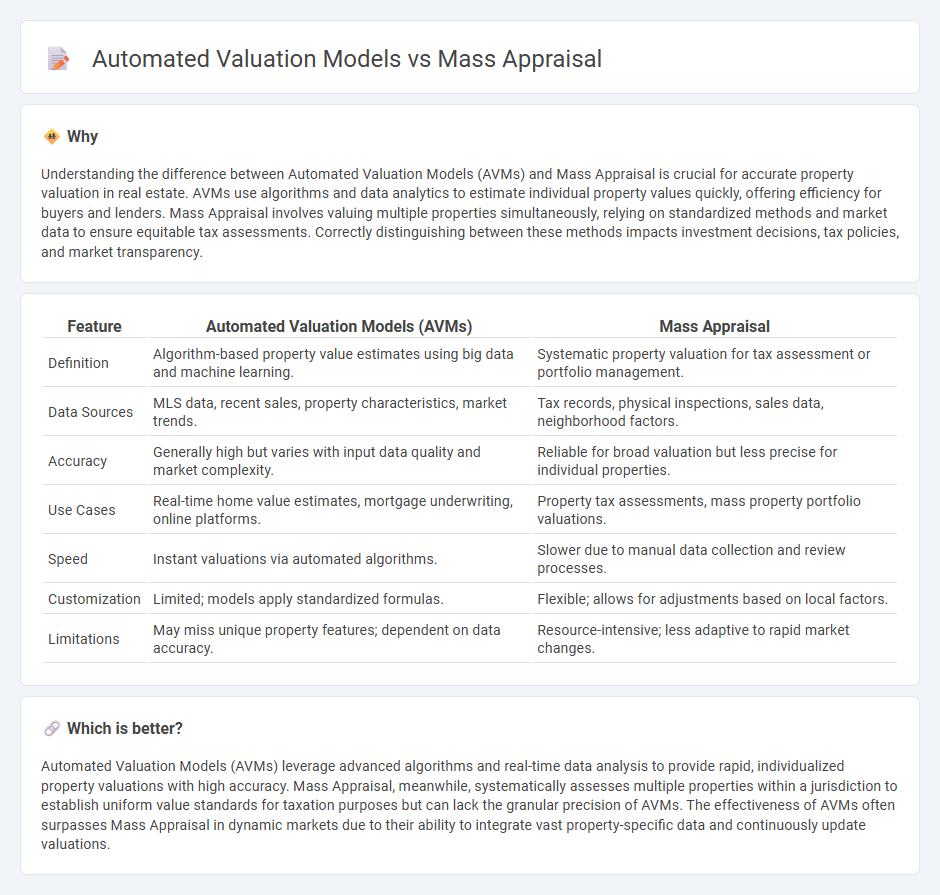 Automated Valuation Models vs Mass Appraisal in Real Estate