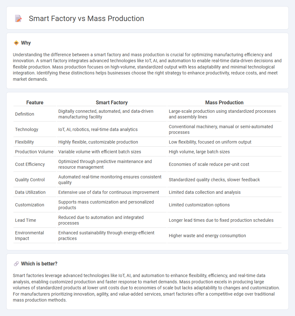 Smart Factory vs Mass Production in Manufacturing