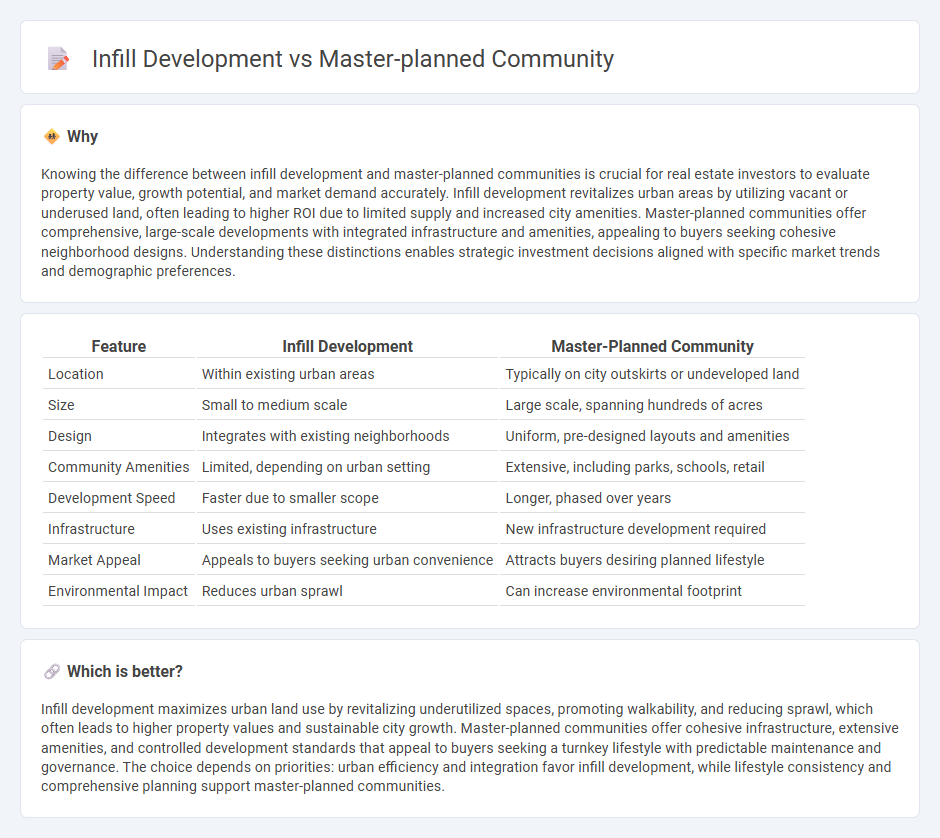 Infill Development vs Master-Planned Community in Real Estate