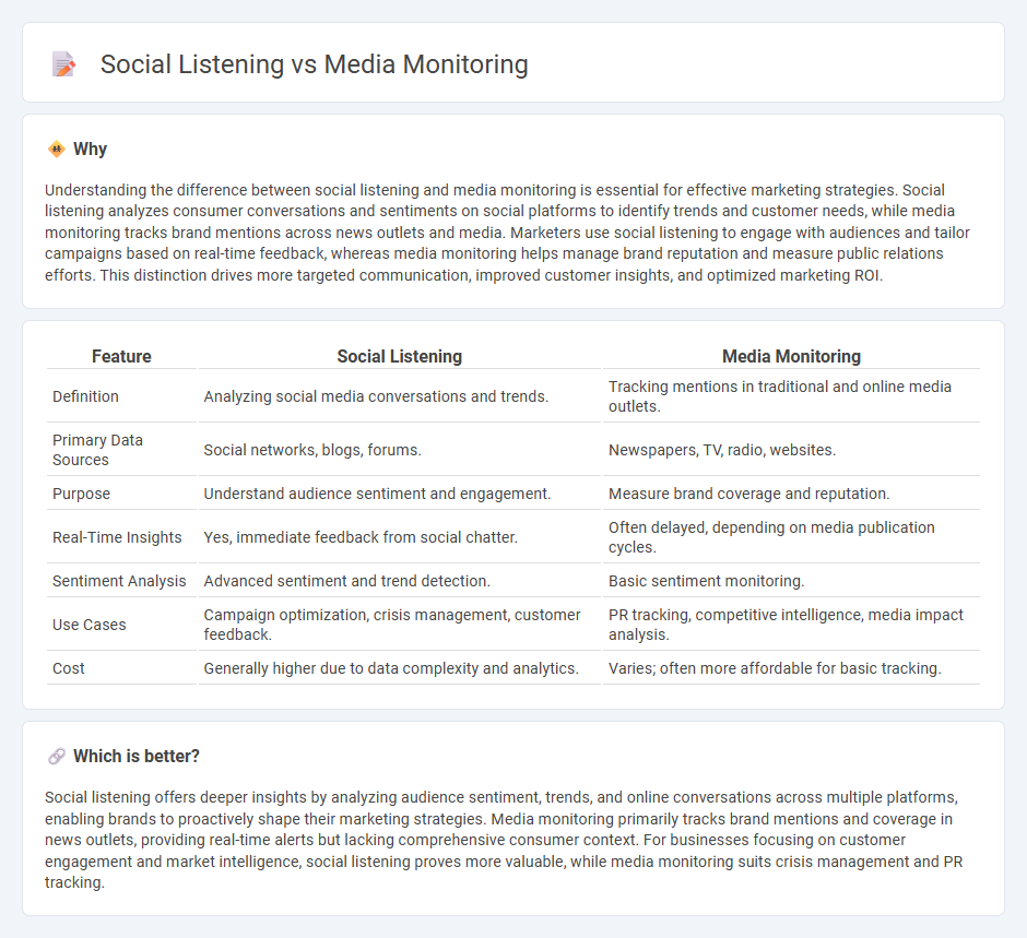 Social Listening vs Media Monitoring in Marketing