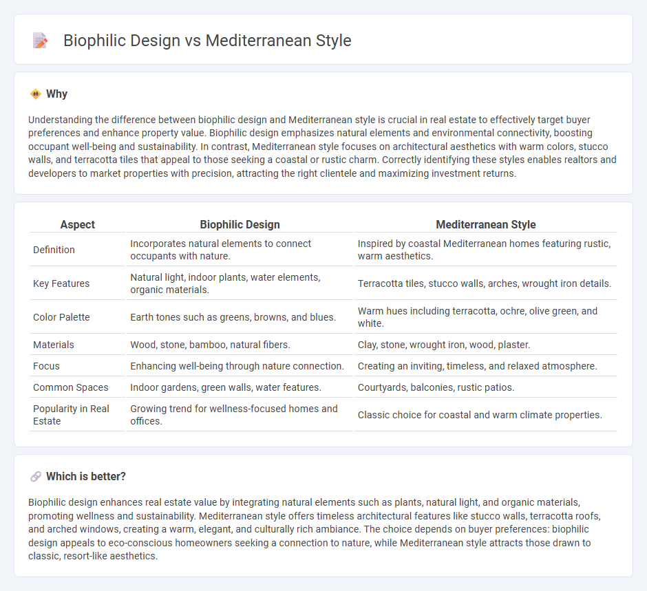 Biophilic Design vs Mediterranean Style in Real Estate