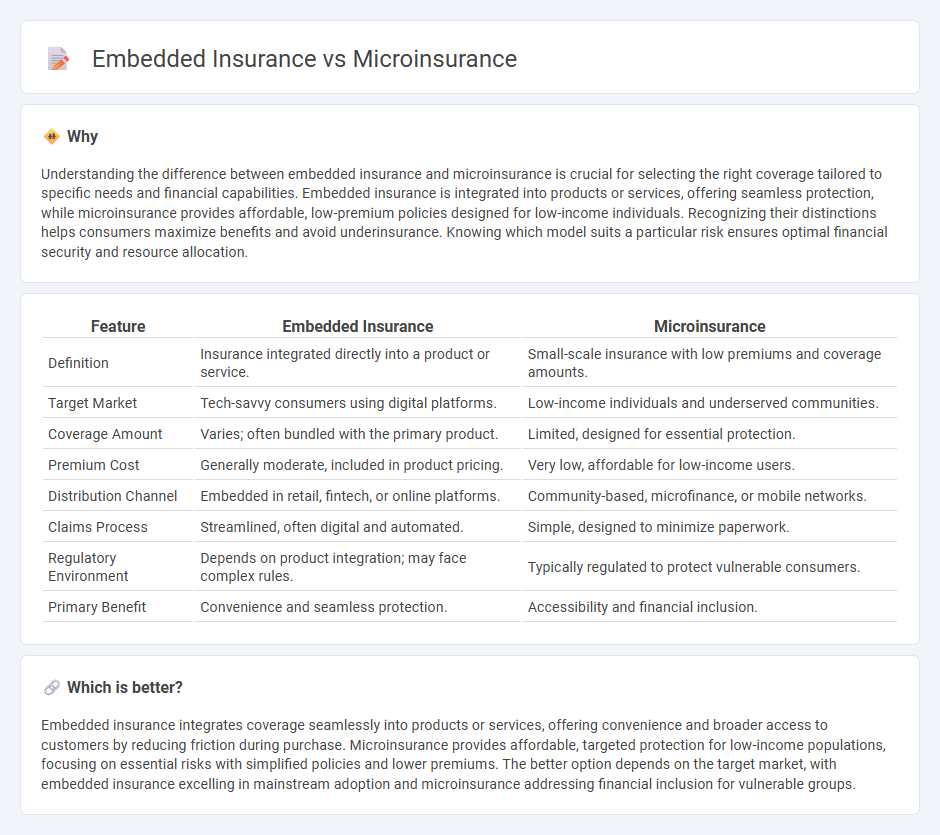 Embedded Insurance vs Microinsurance in Insurance