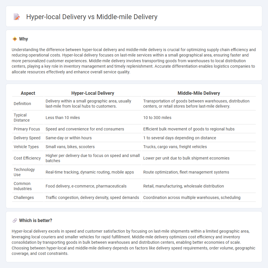 Hyper-Local Delivery vs Middle-Mile Delivery in Logistics