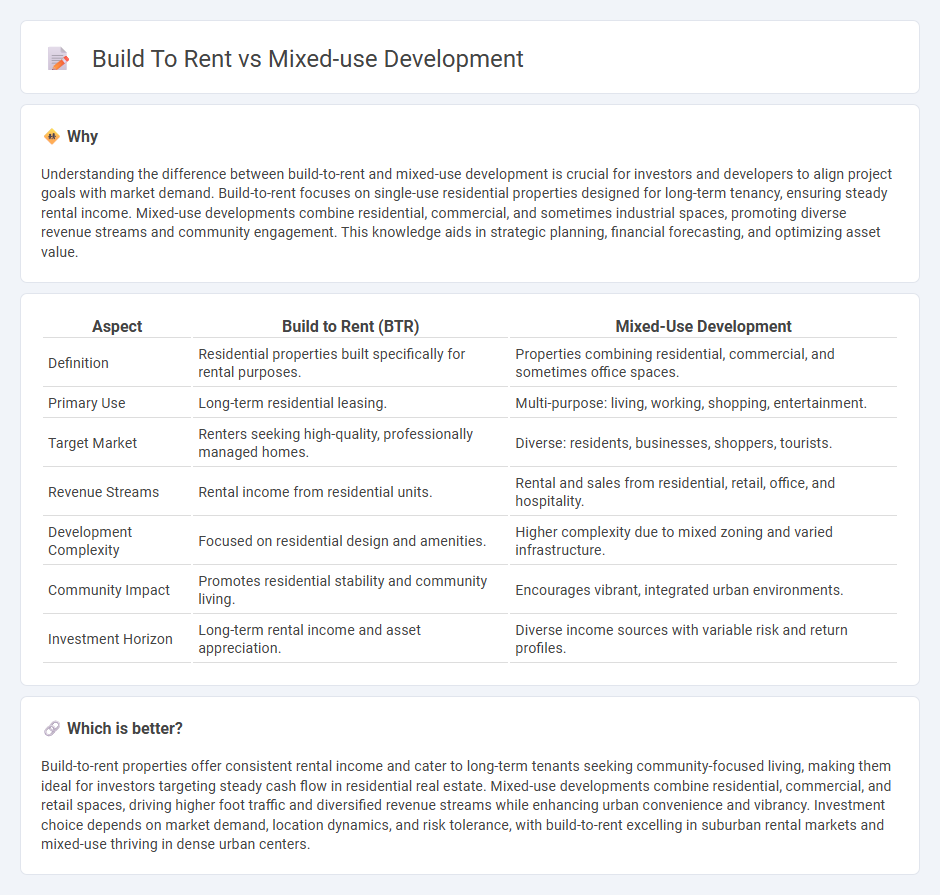 Build To Rent vs Mixed-Use Development in Real Estate