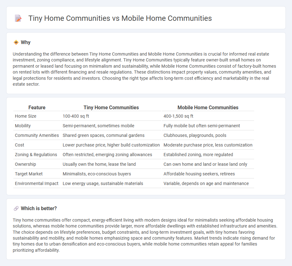 Tiny Home Communities vs Mobile Home Communities in Real Estate