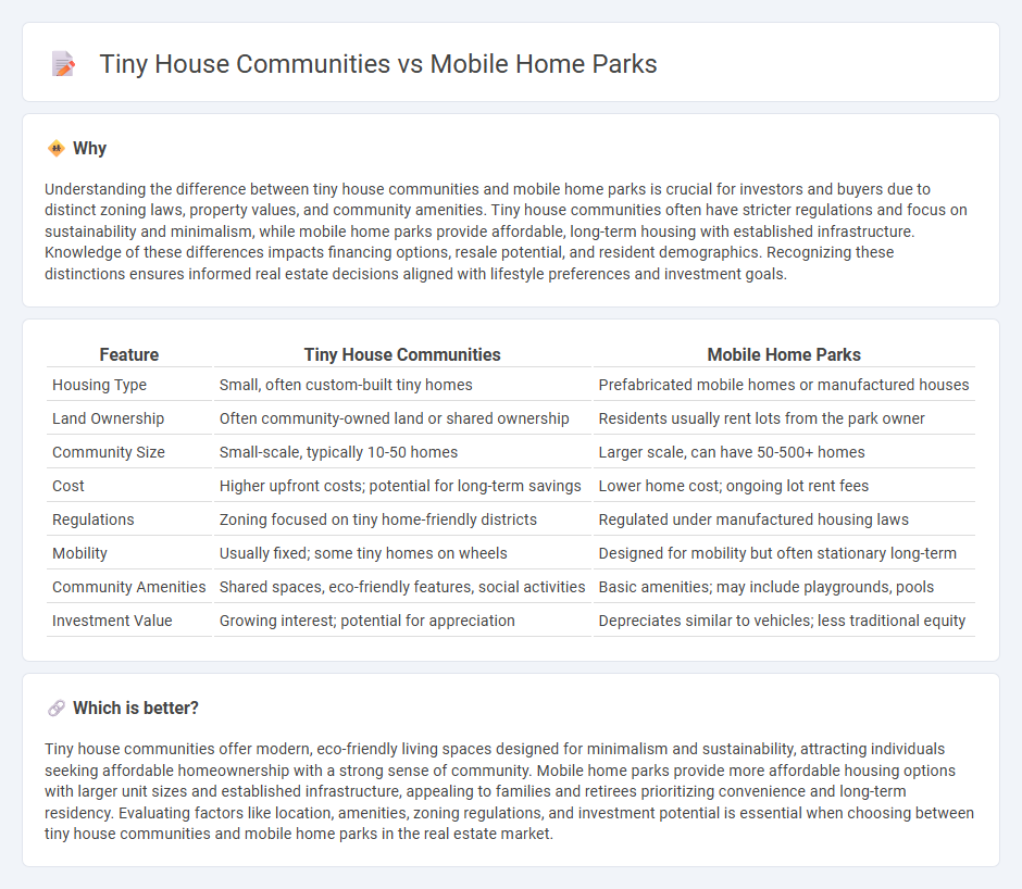 Tiny House Communities vs Mobile Home Parks in Real Estate