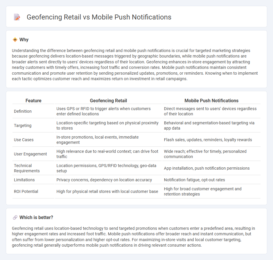 Geofencing Retail vs Mobile Push Notifications in Retail