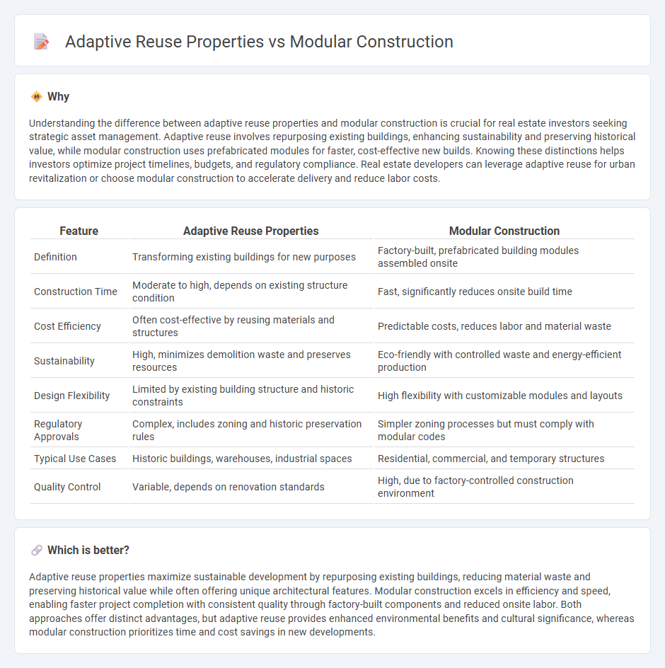 Adaptive Reuse Properties vs Modular Construction in Real Estate