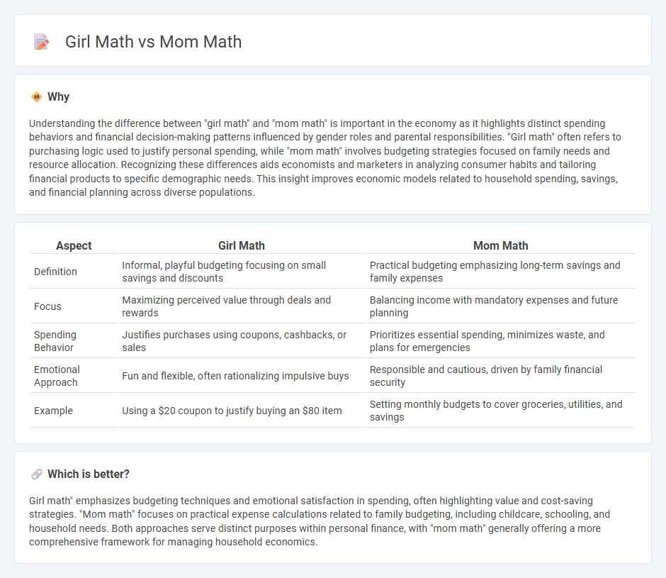 Girl Math vs Mom Math in Economy