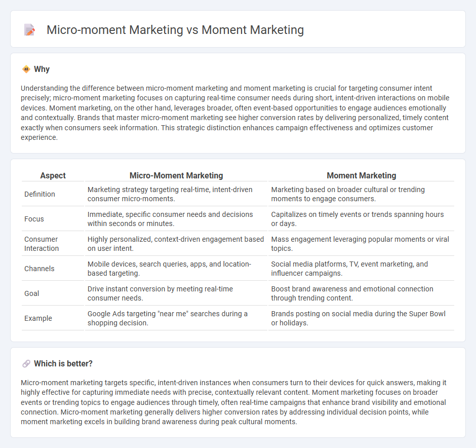 Micro-Moment Marketing vs Moment Marketing in Marketing