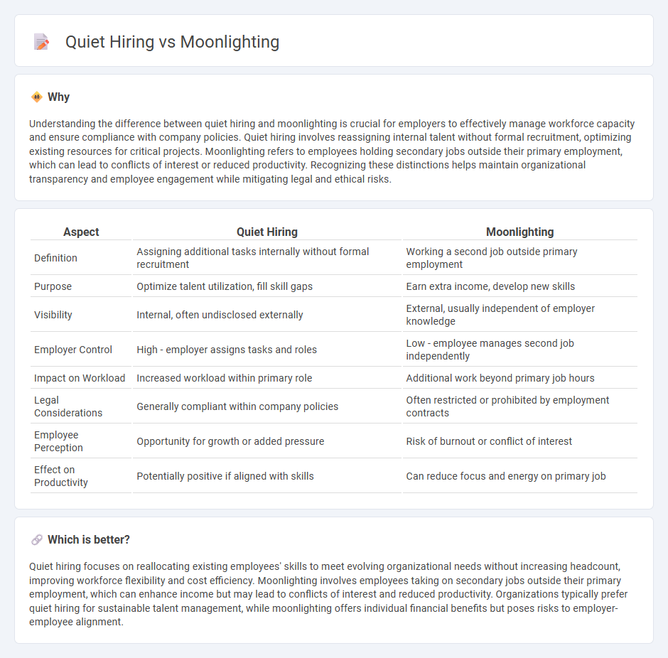 Quiet Hiring vs Moonlighting in Employment