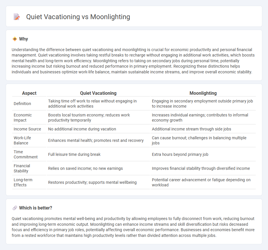 Quiet Vacationing vs Moonlighting in Economy