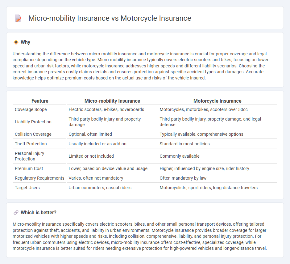 Micro-Mobility Insurance vs Motorcycle Insurance in Insurance
