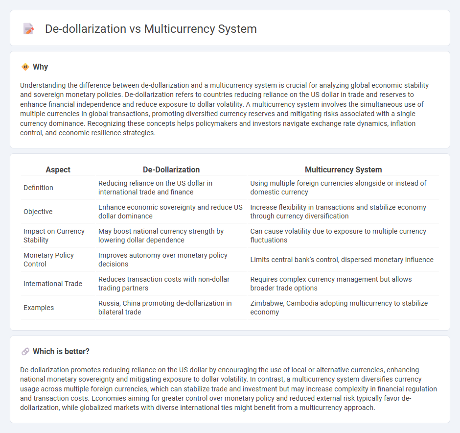 De-Dollarization vs Multicurrency System in Economy