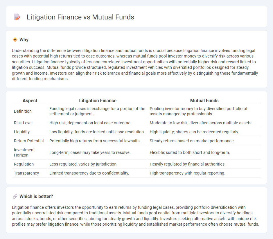 Litigation Finance vs Mutual Funds in Investment