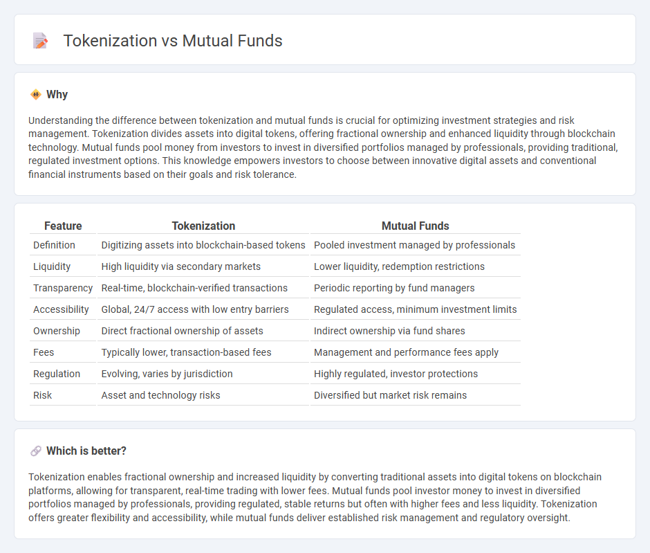 Tokenization vs Mutual Funds in Finance