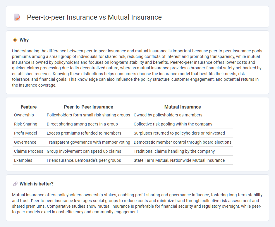 Peer-To-Peer Insurance vs Mutual Insurance in Insurance