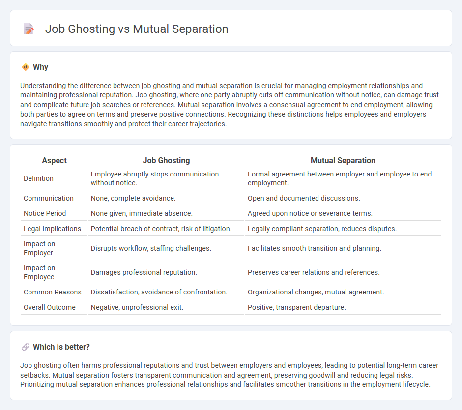 Job Ghosting vs Mutual Separation in Employment