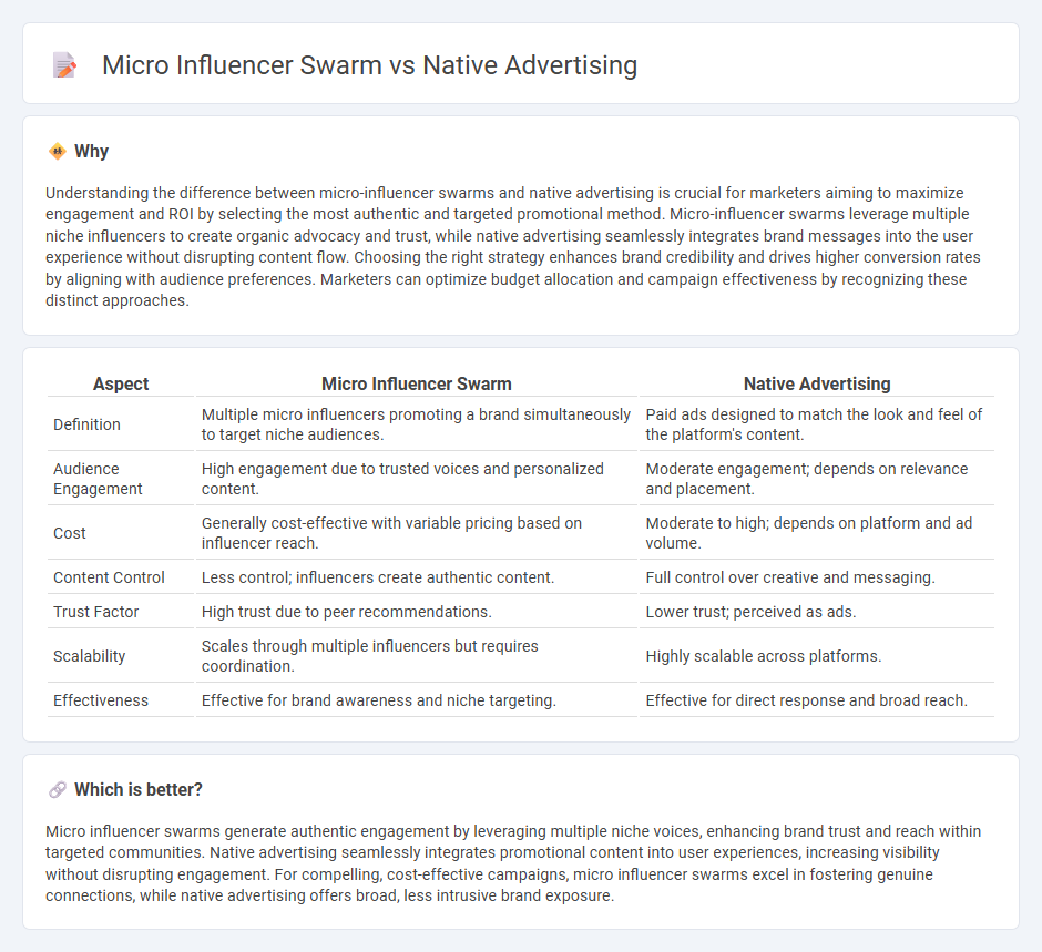 Micro Influencer Swarm vs Native Advertising in Marketing