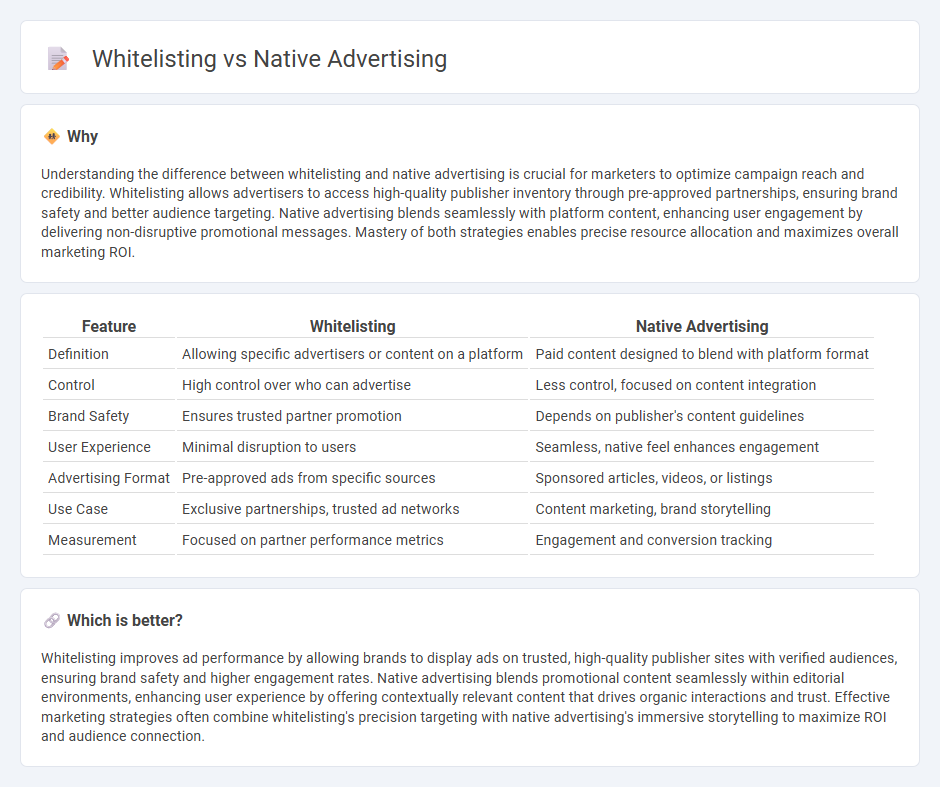 Whitelisting vs Native Advertising in Marketing
