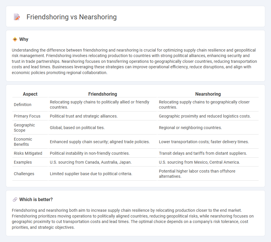 Friendshoring vs Nearshoring in Economy