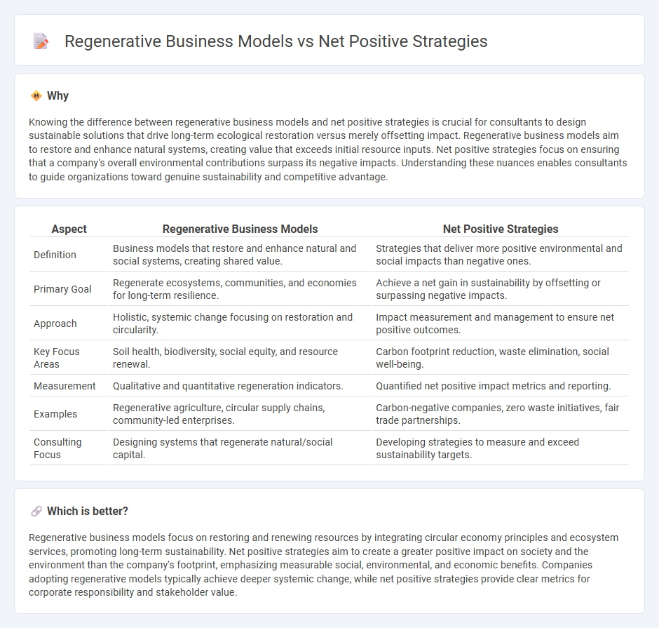Regenerative Business Models vs Net Positive Strategies in Consulting