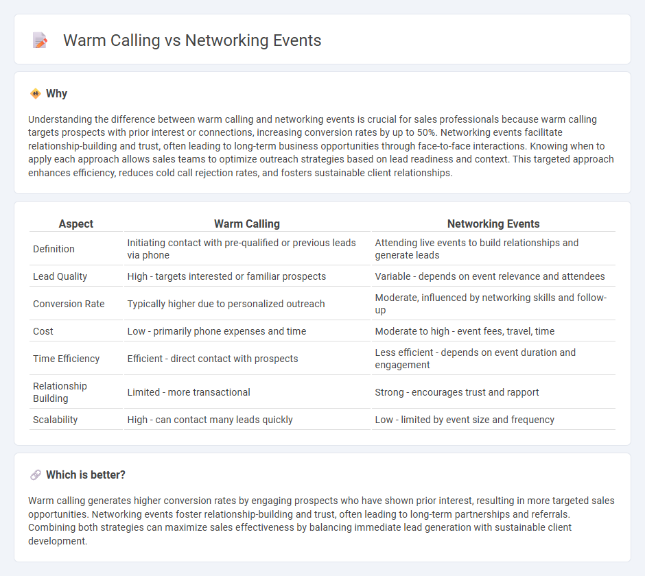 Warm Calling vs Networking Events in Sales