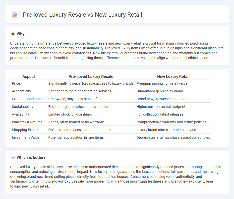 Pre-Loved Luxury Resale vs New Luxury Retail in Commerce