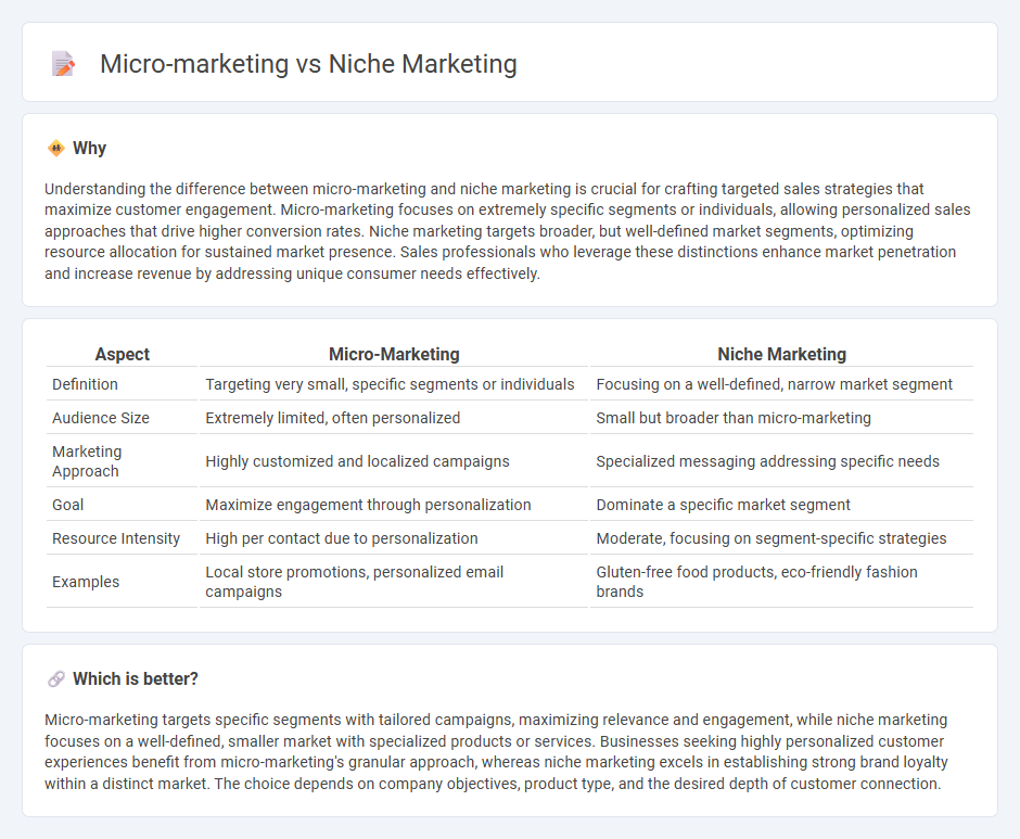 Micro-Marketing vs Niche Marketing in Sales