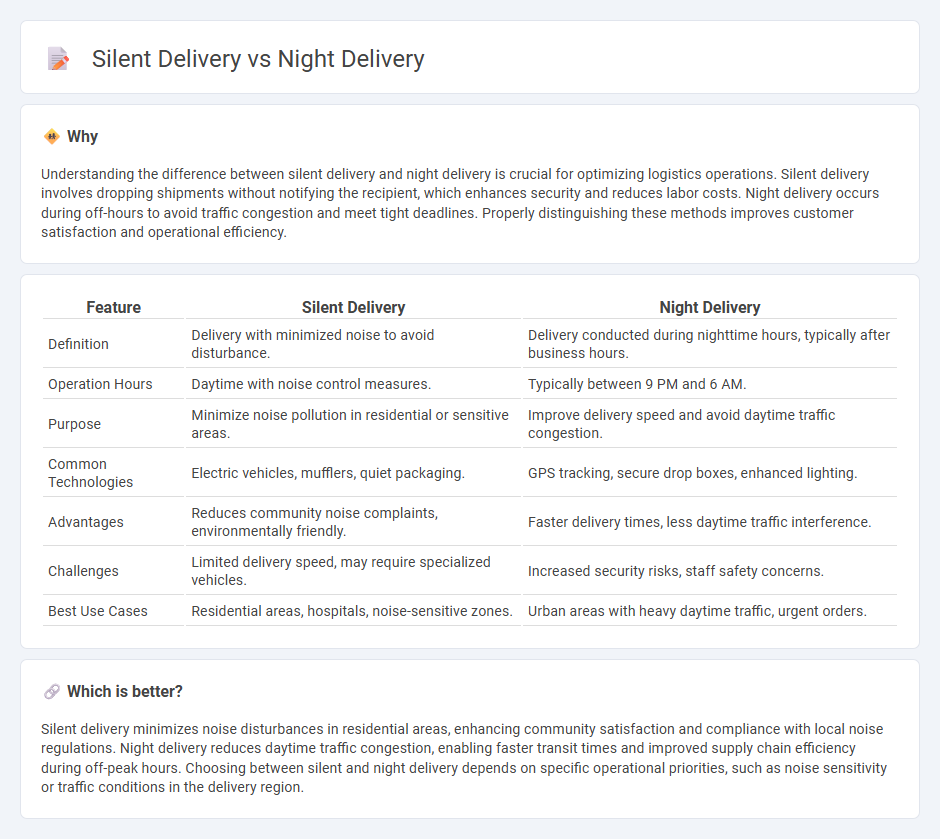 Silent Delivery vs Night Delivery in Logistics