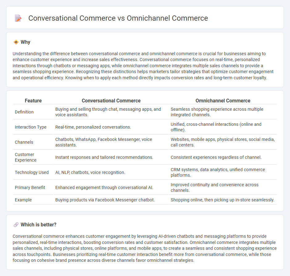 Conversational Commerce vs Omnichannel Commerce in Commerce