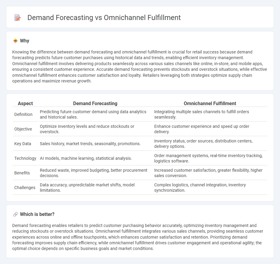 Demand Forecasting vs Omnichannel Fulfillment in Retail