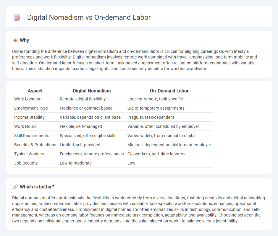 Digital Nomadism vs On-Demand Labor in Employment