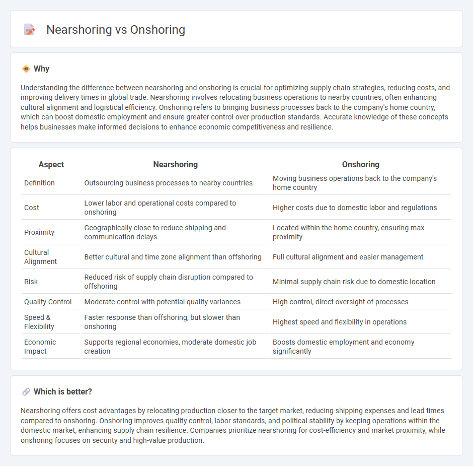 Nearshoring vs Onshoring in Economy