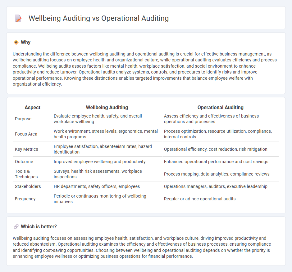 Wellbeing Auditing vs Operational Auditing in Consulting