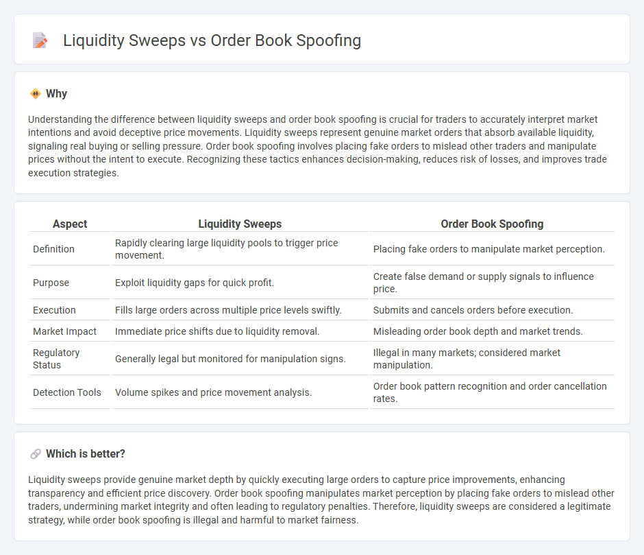 Liquidity Sweeps vs Order Book Spoofing in Trading
