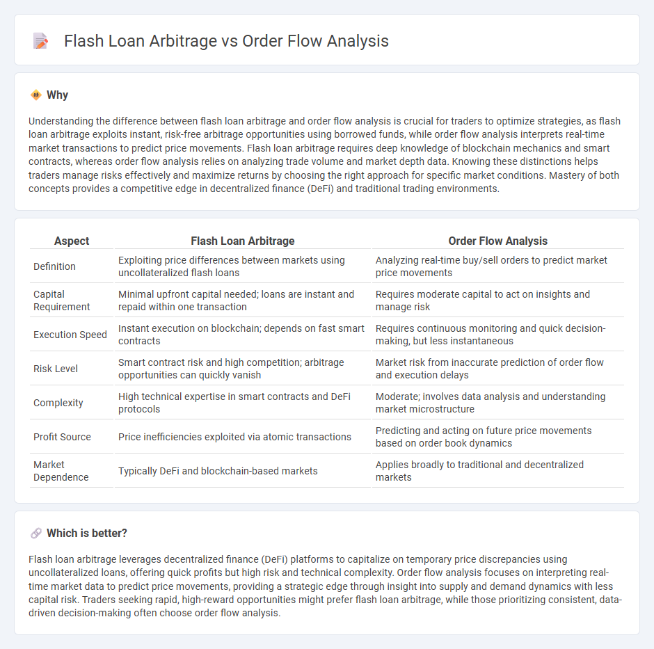 Flash Loan Arbitrage vs Order Flow Analysis in Trading