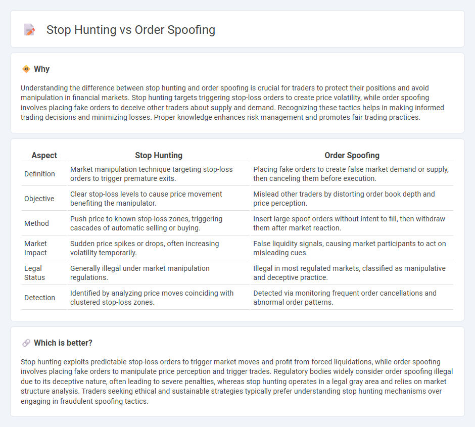 Stop Hunting vs Order Spoofing in Trading