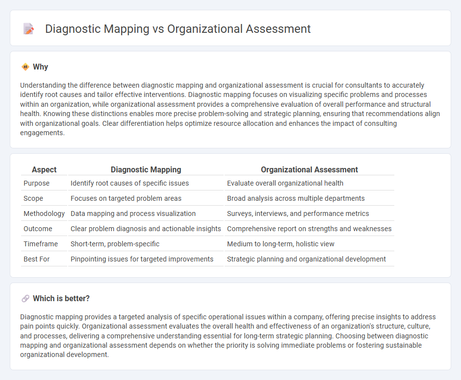 Diagnostic Mapping vs Organizational Assessment in Consulting