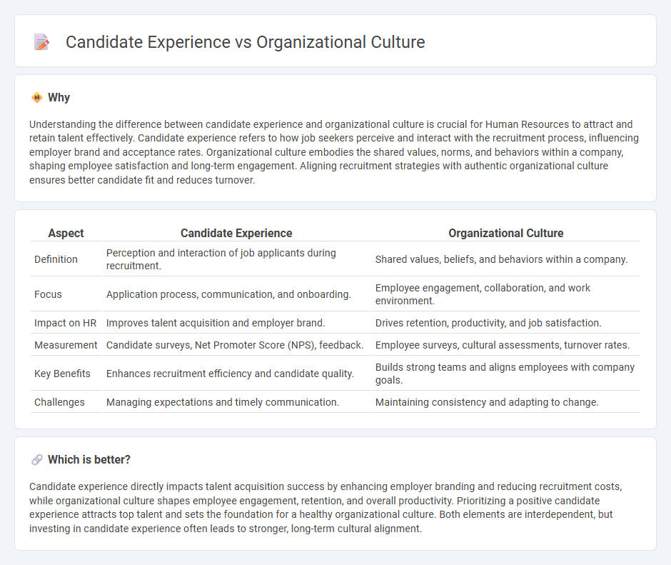 Candidate Experience vs Organizational Culture in Human Resources