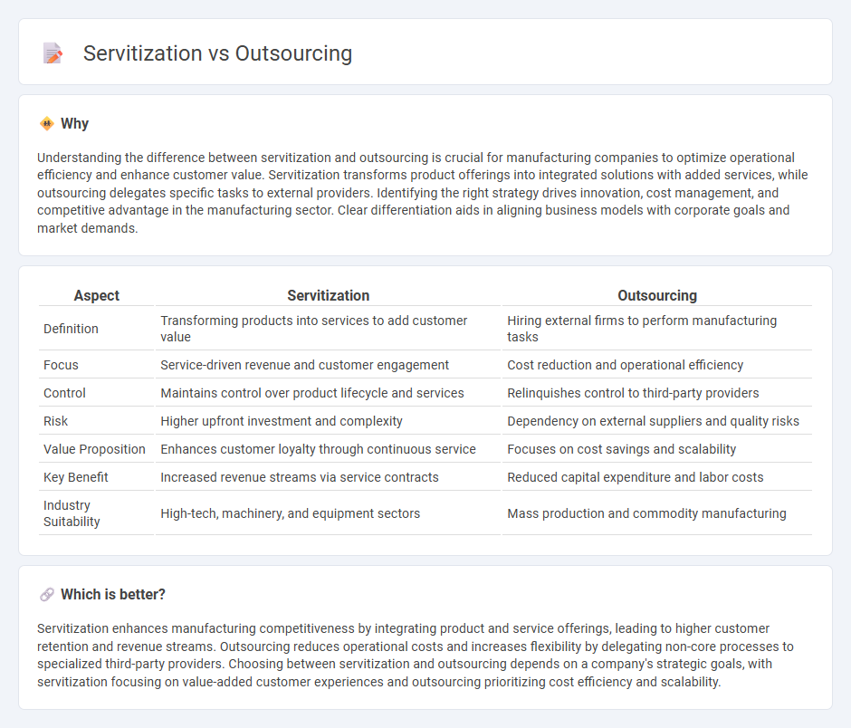 Servitization vs Outsourcing in Manufacturing