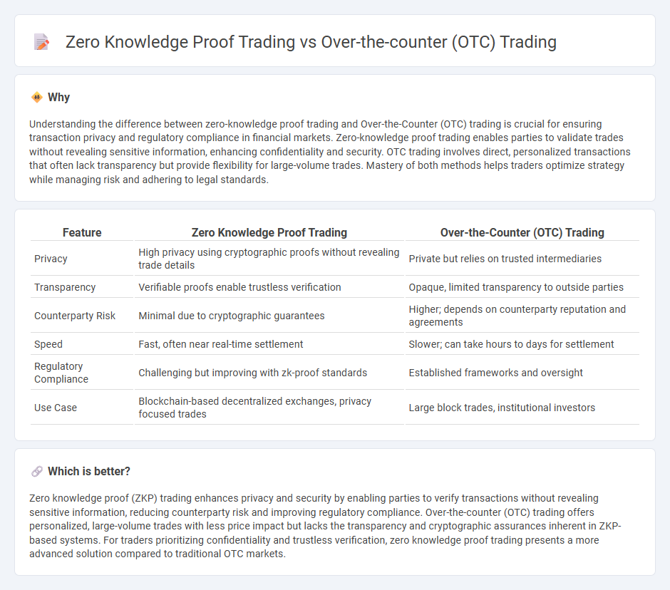 Zero Knowledge Proof Trading vs Over-The-Counter (Otc) Trading in Trading