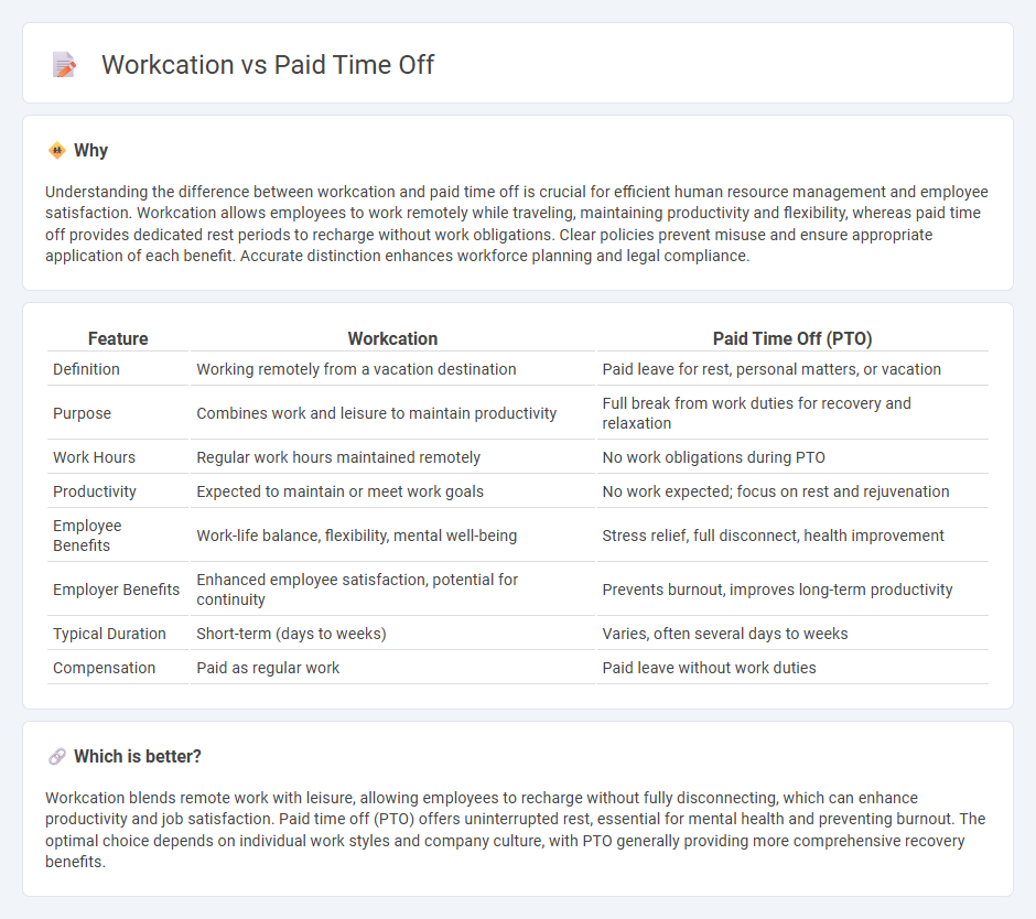Workcation vs Paid Time Off in Human Resources